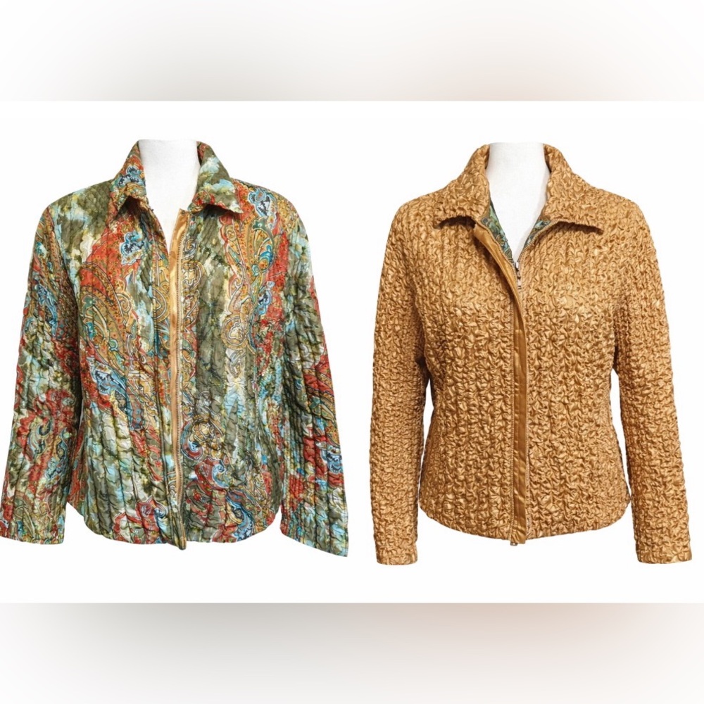 uBu Reversible Multicolor Jacket Gorgeous w Zipper BUY NOW PRICE